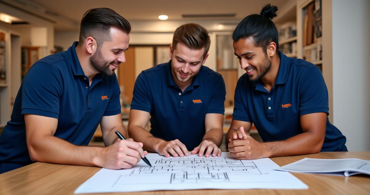 Equipo profesional de Tundra Build colaborando